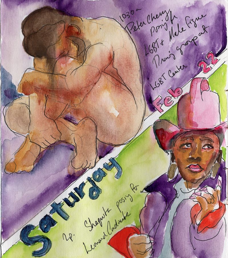 My sketchbook entry for that day