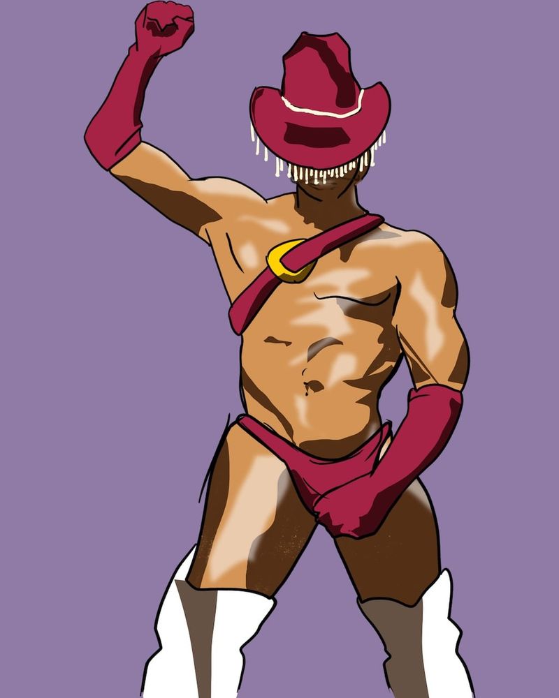 A digital iPad drawing of Deandre