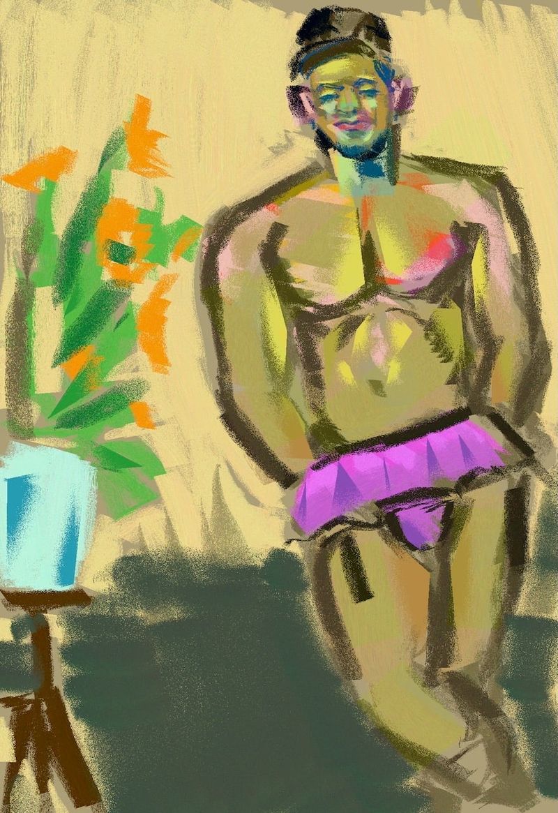 Rify in a pink shirt