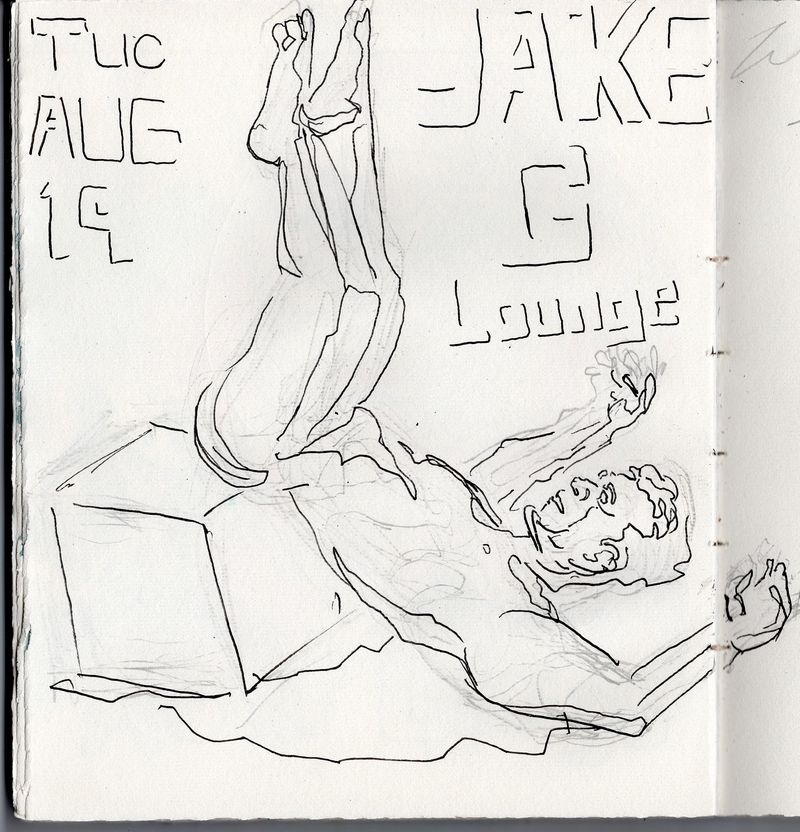 My Draw Your Day Sketchbook page for that day