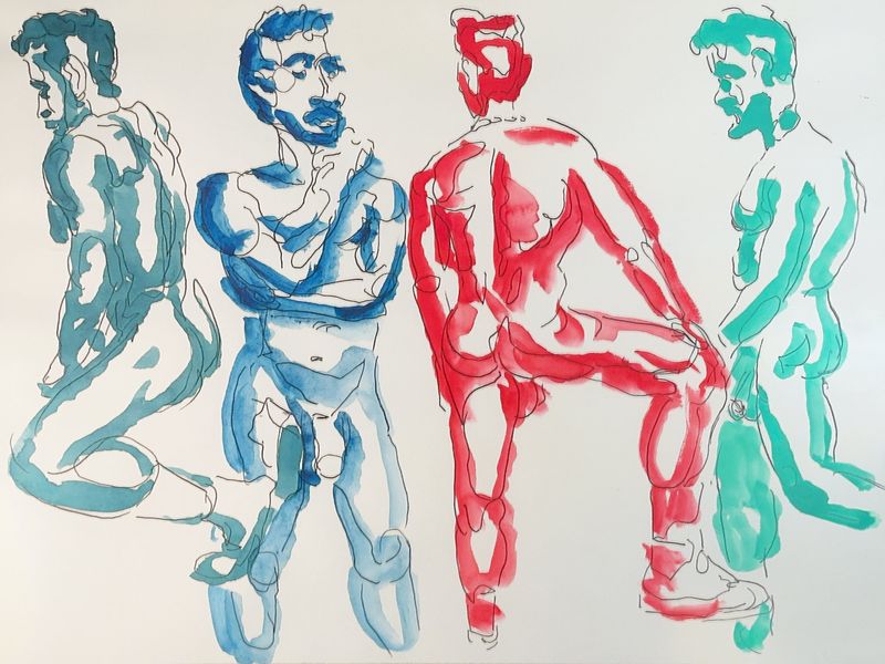 5 minute warmup gesture sketches