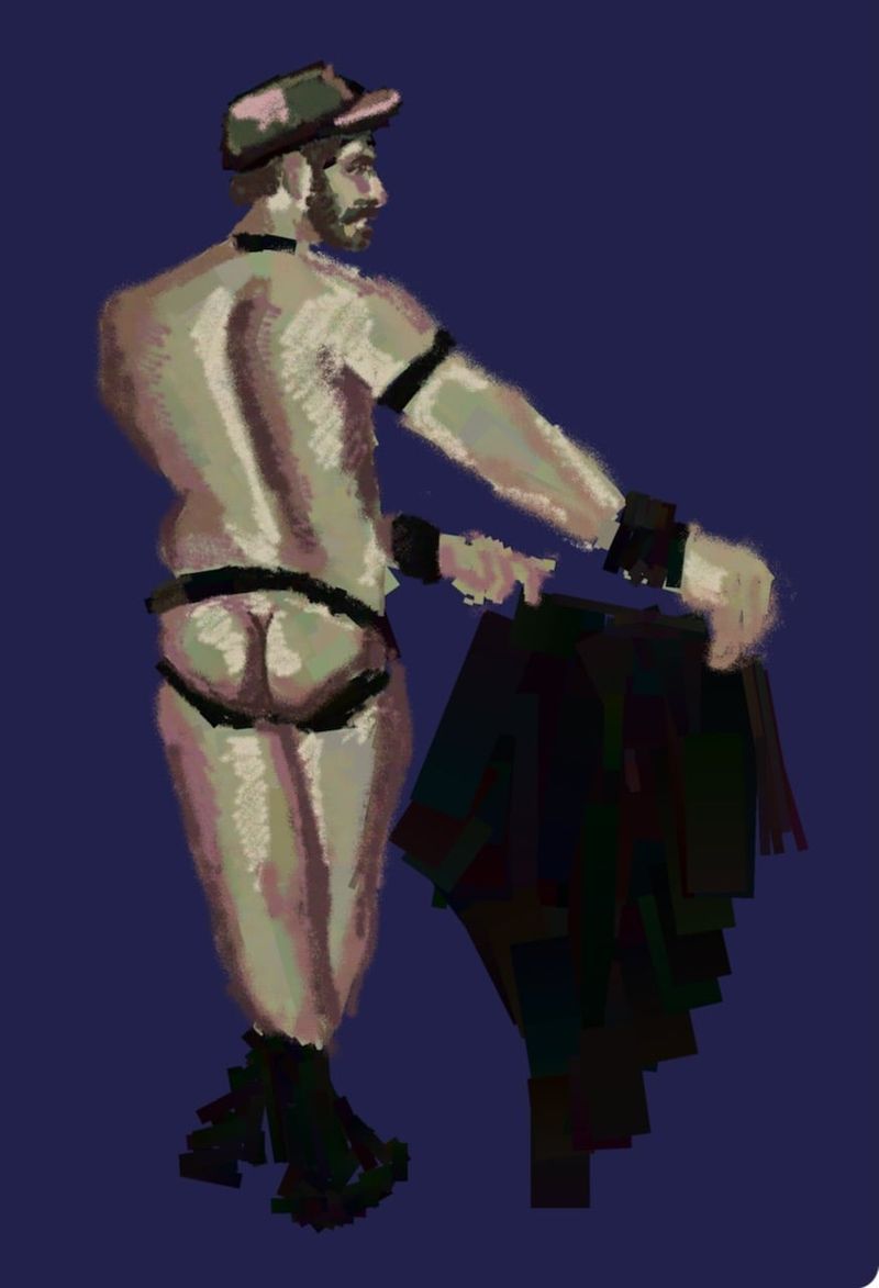 A heavypaint matador drawing from an in person drawing session - 20 minutes