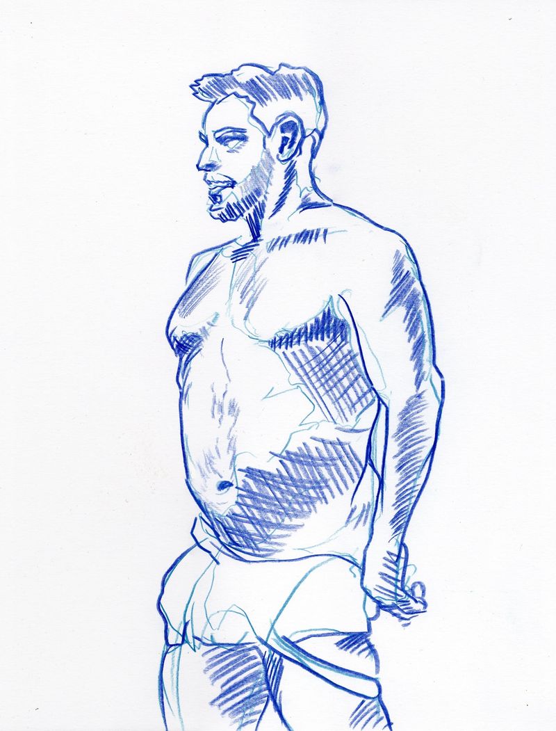 Watercolor pencil drawing