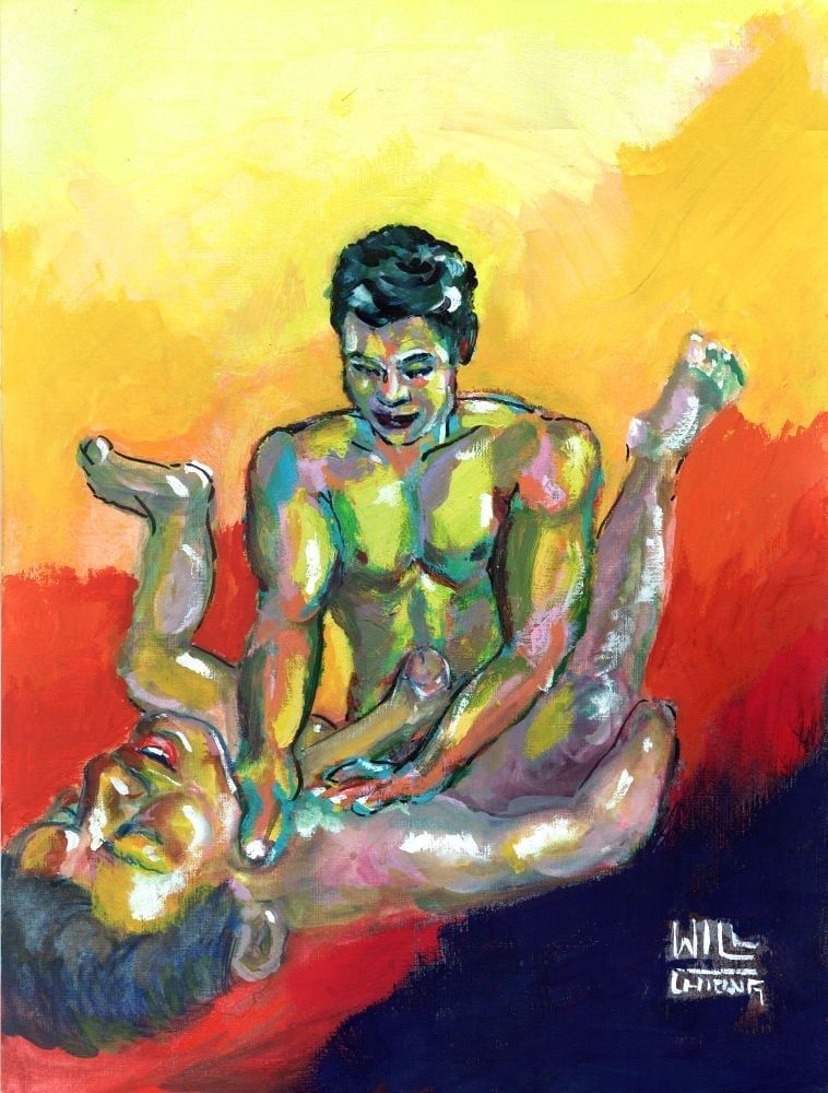 Perry tops Dean in this gouache painting.