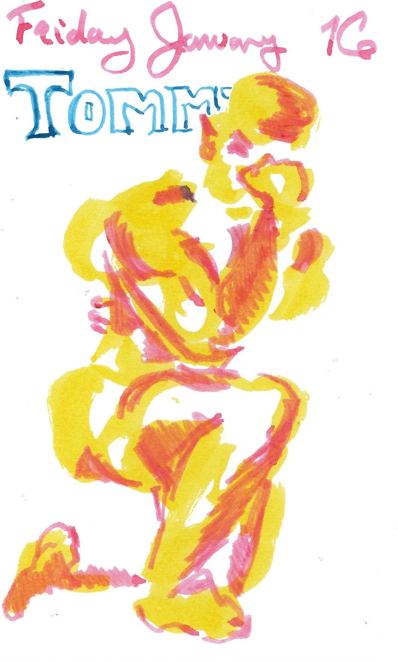 My journal drawing of Tommy