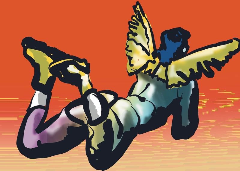 A digital drawing of hector from a 20 minute pose.