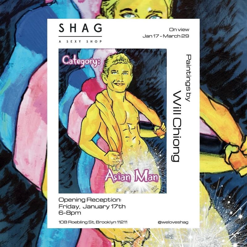 The poster for art show: Category: Asian Man