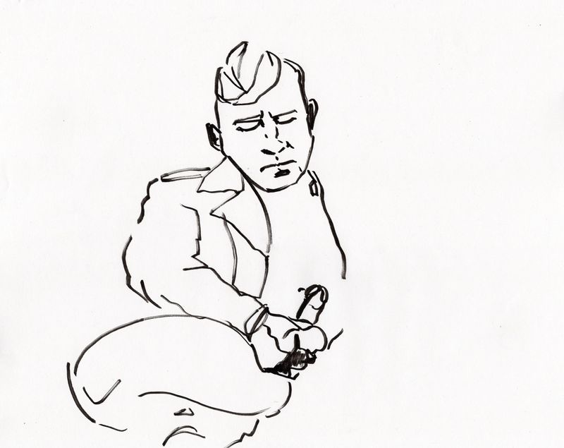 A 5 minute pose with flexible manga nib.