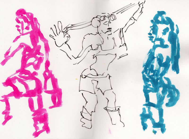 2 minute gesture drawings