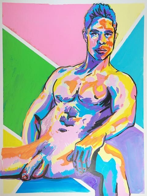 A portrait of Peter Le, painted from a reference photo.