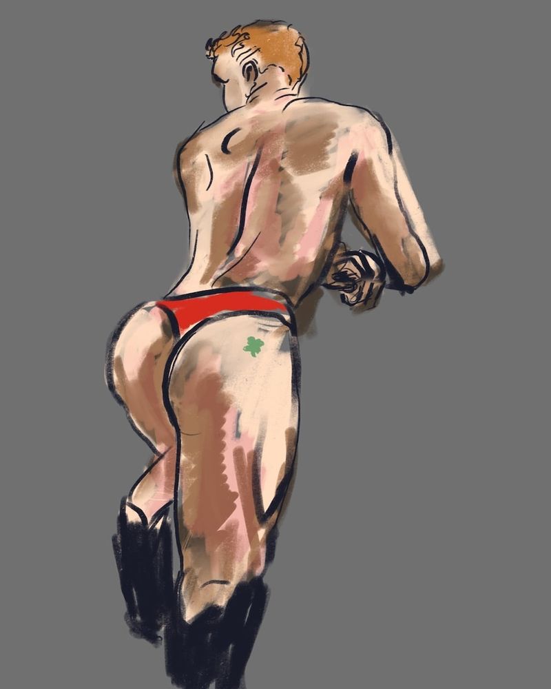 20 minute pose- digital drawing in procreate