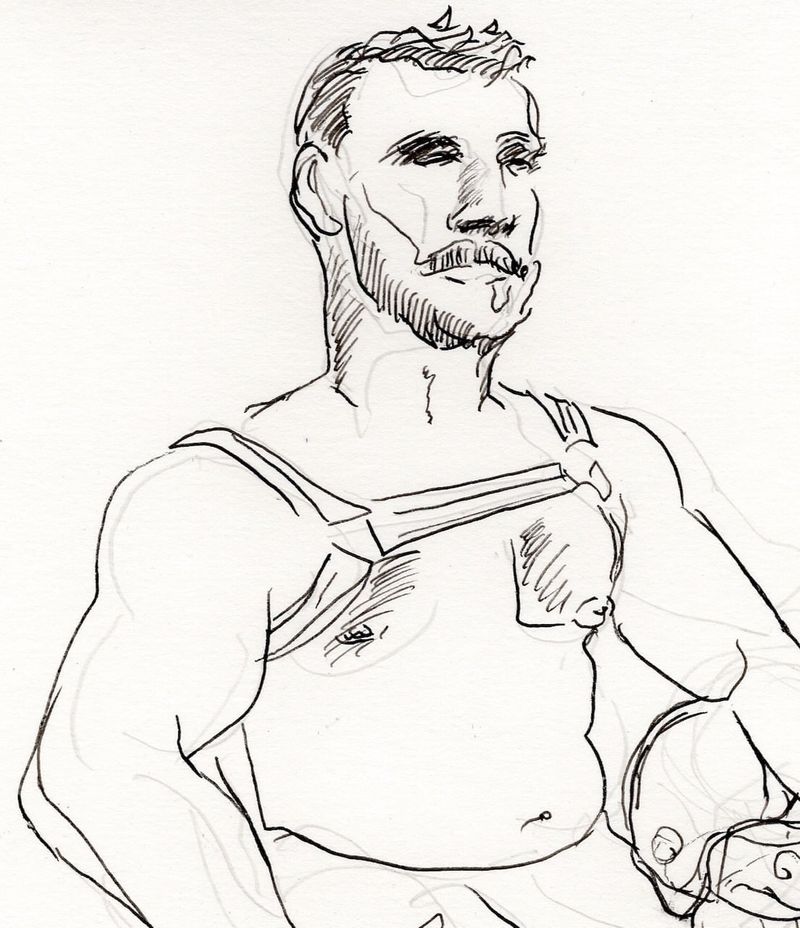 Sampson holding a helmet