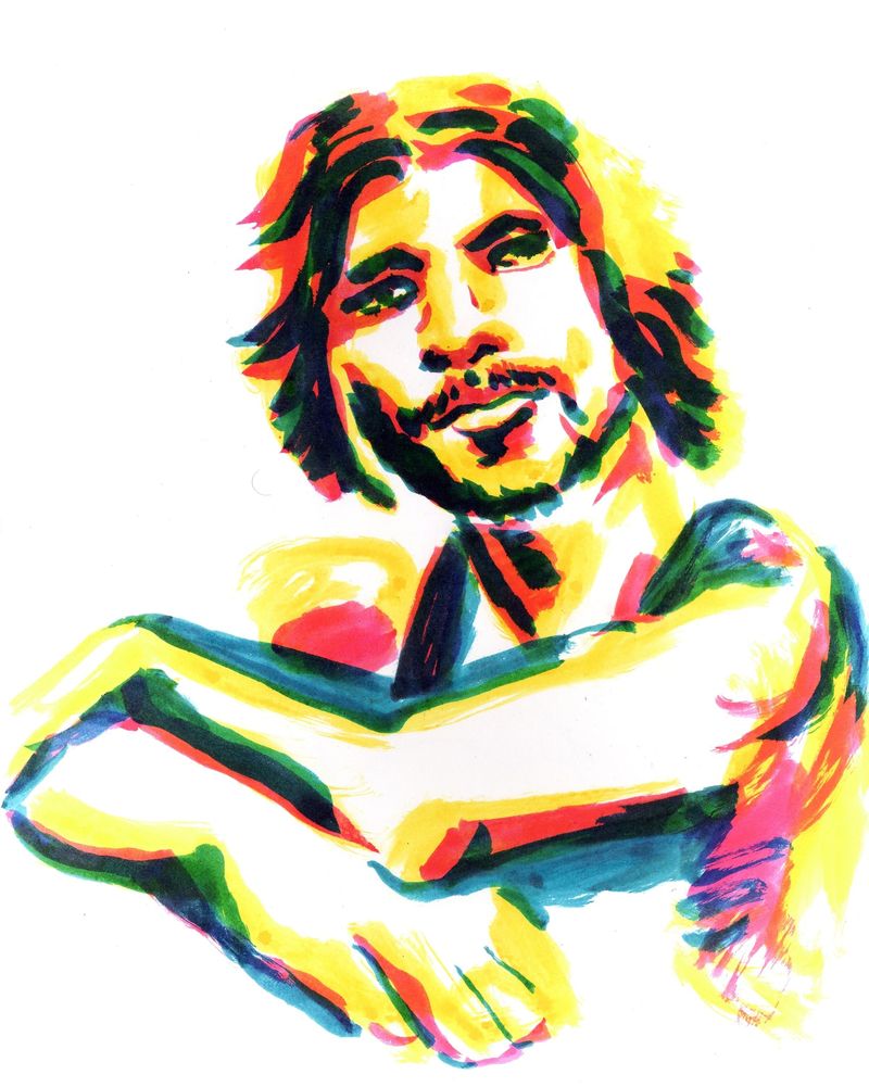 A watercolor marker portrait of Valmir