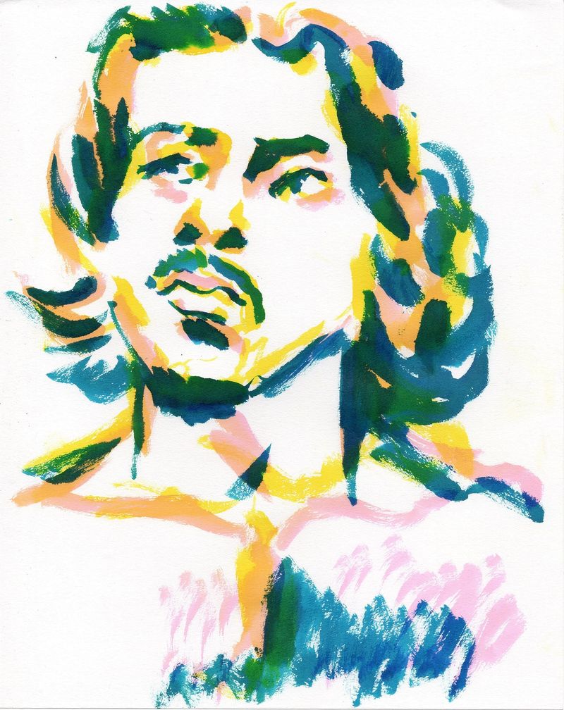 A portrait drawing of Valmir