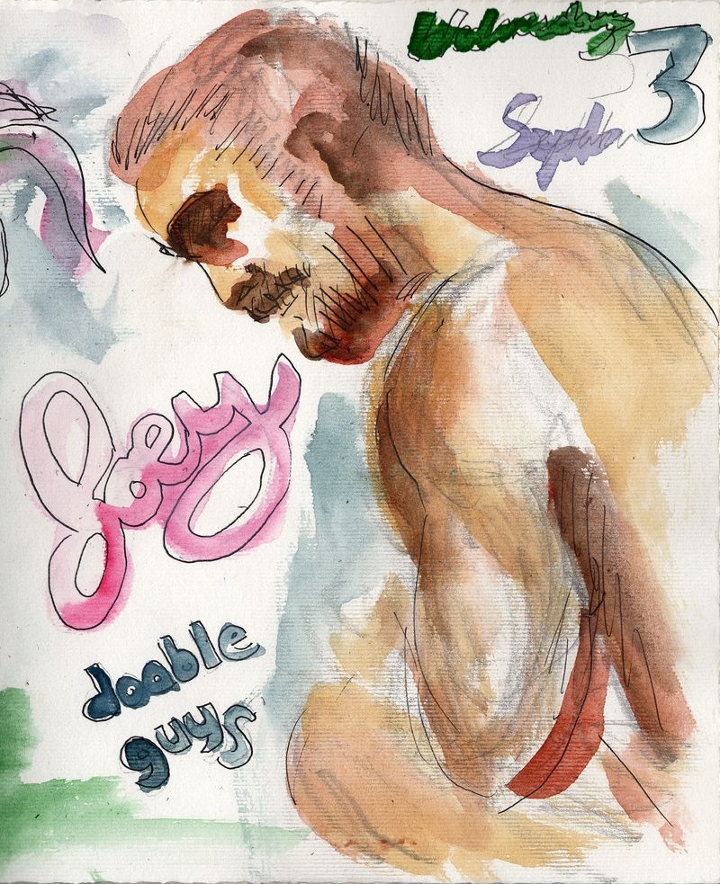 Sketchbook- 5 minute pose in my sketchbook