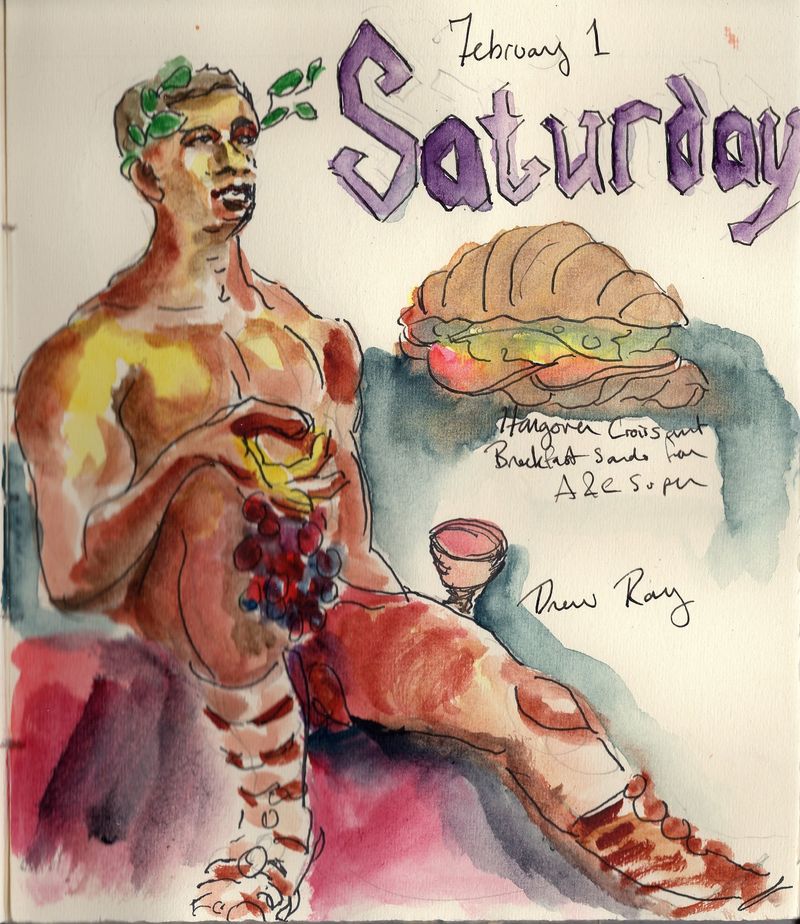 Rae in my sketch journal