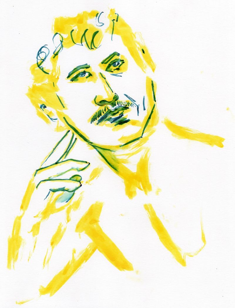 Fountain pen drawing of Bryan