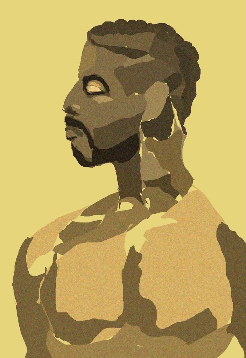 A portrait done in heavypaint