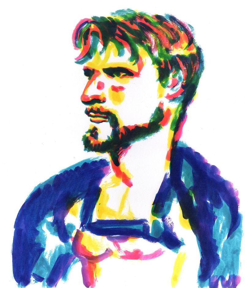 A watercolor marker drawing.