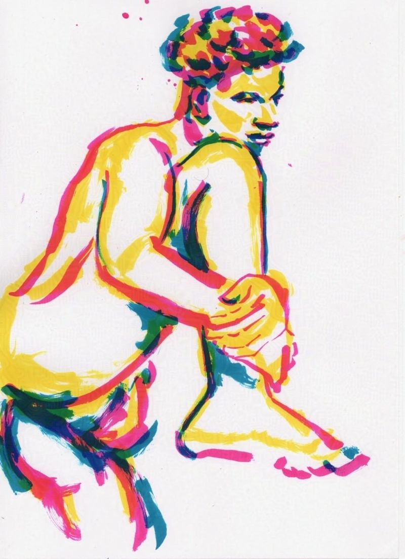 Watercolor Marker drawing of Justin