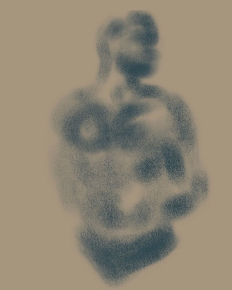 Another blurry charcoal gesture drawing