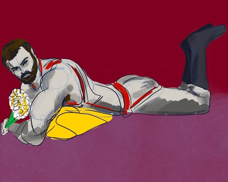 A digital drawing done in ProCreate.