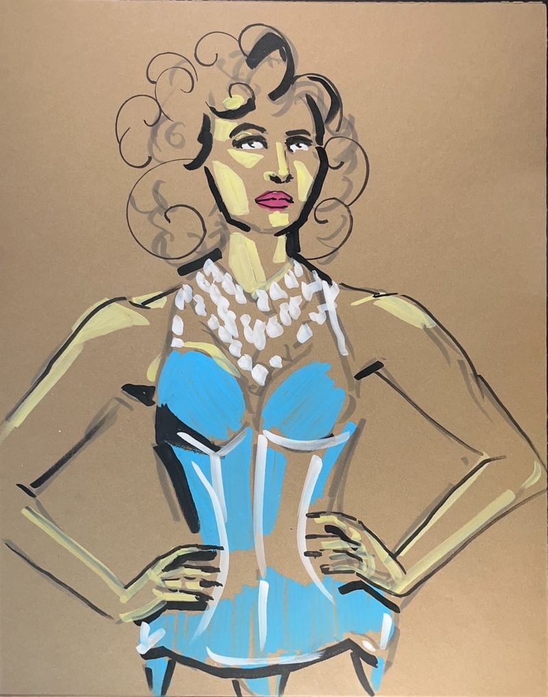 Velvetina in a Corset