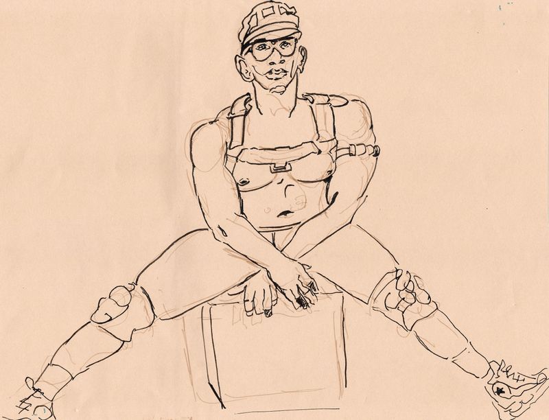 5 minute pose- Jaxx in a spread angle