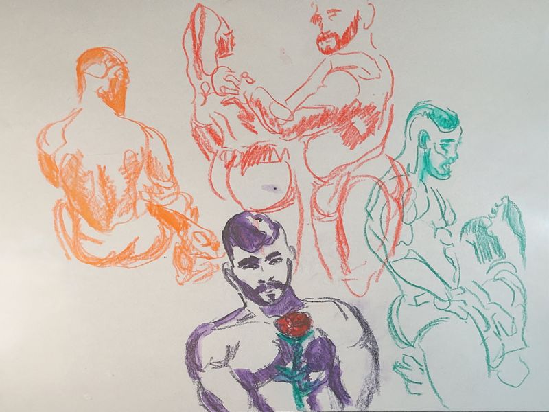 5 minute warmup gesture sketches