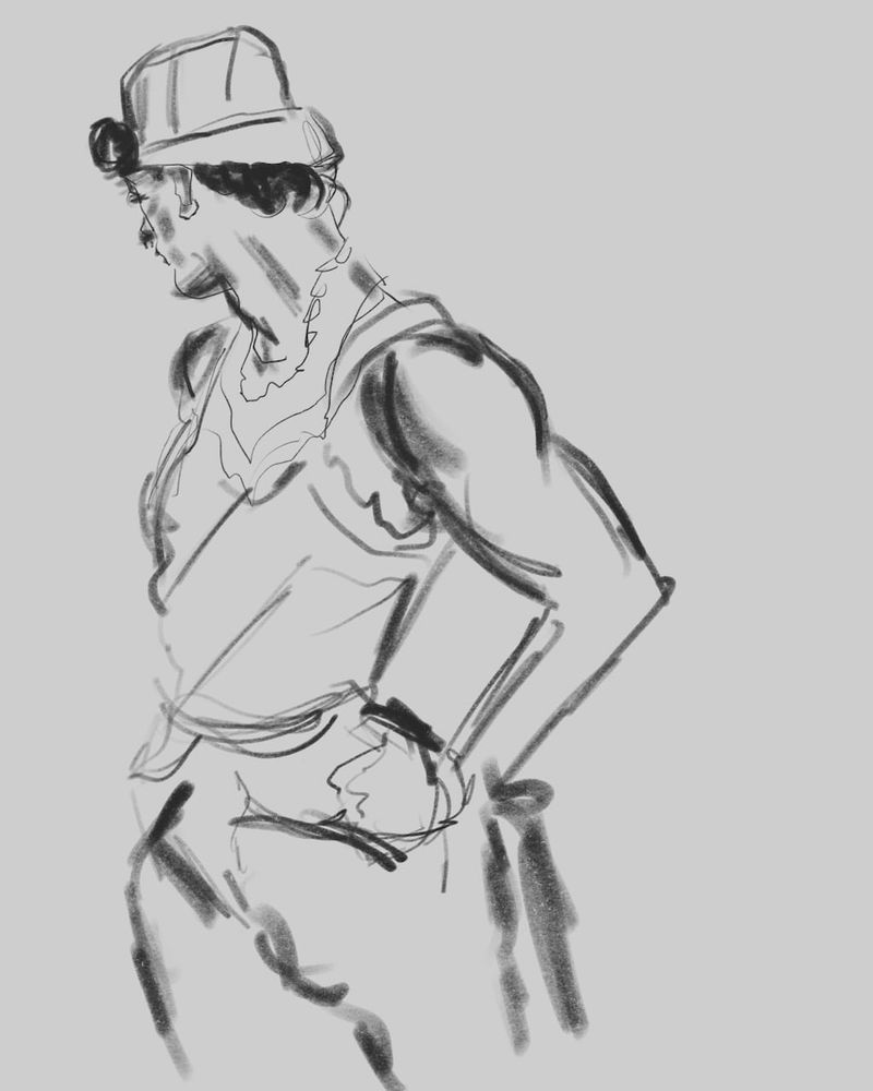 A drawing of Wil - Digital in Procreate