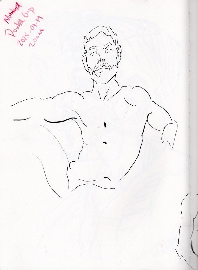 Gesture warmup of Manuel.