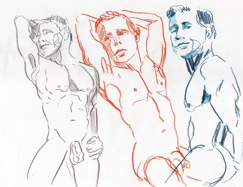 5 Minute warmup drawings of Sergey