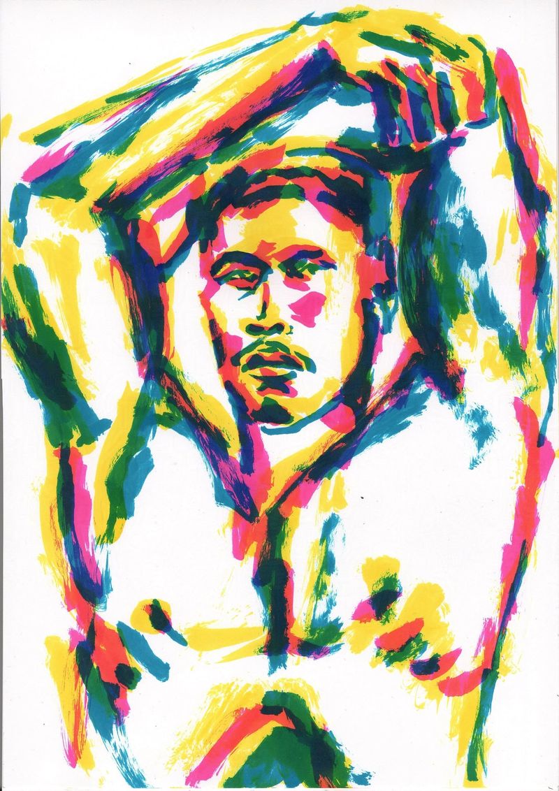 Ell drawing based on a 5 minute pose- watercolor markers on bristol