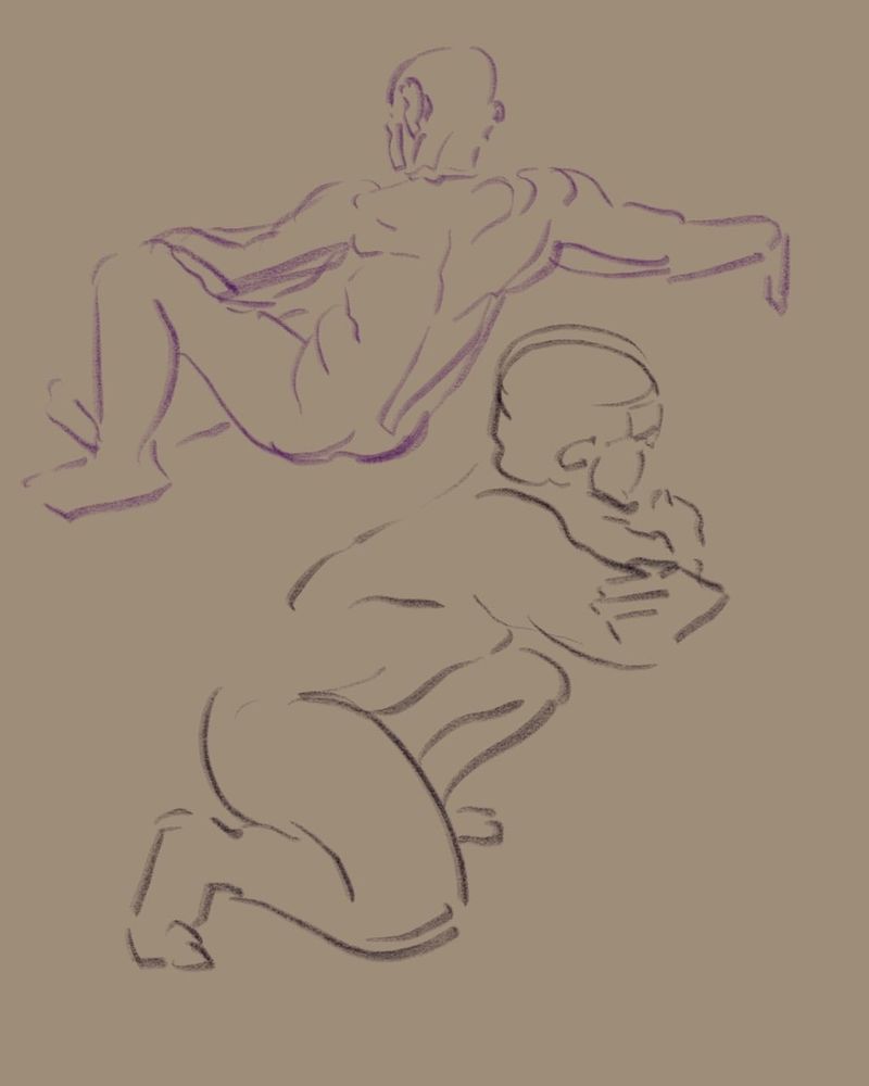 2 minute warmup drawings digital