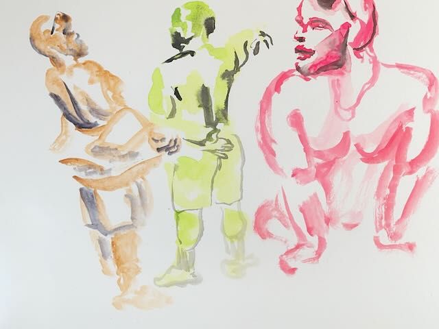 5 minute warmup gesture drawings of Chris.