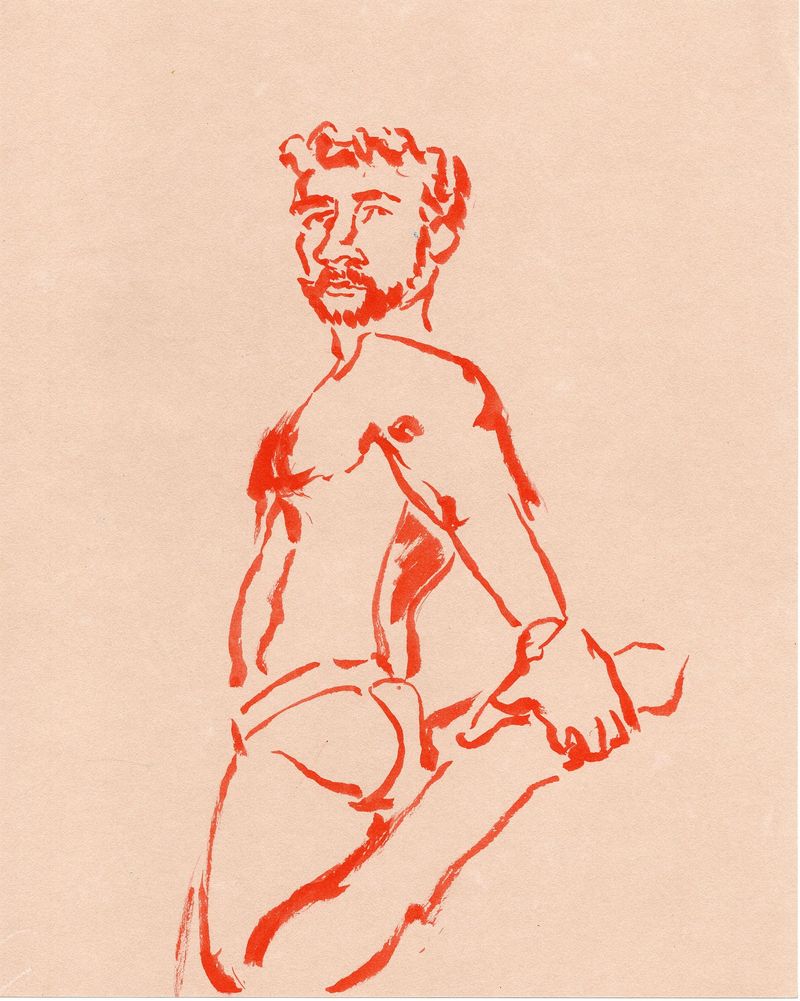 Will takes a leg stretch