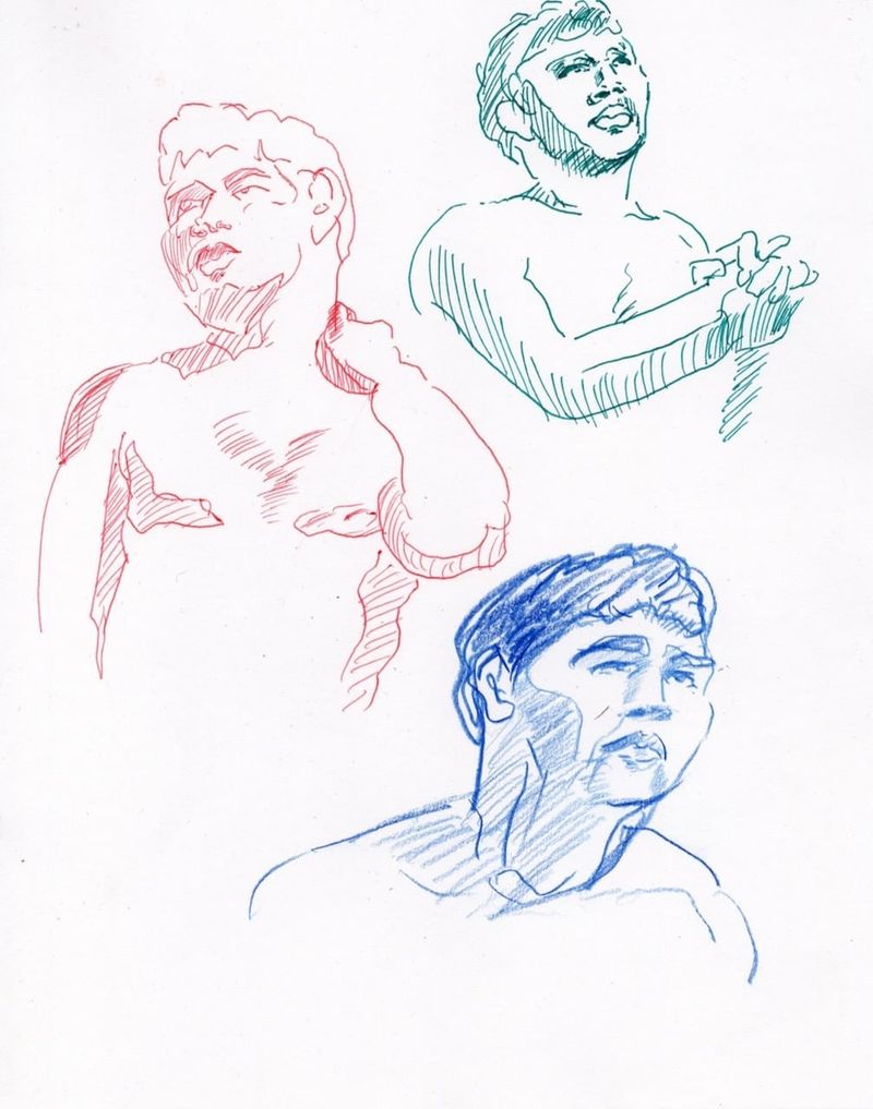 Gesture drawings of Jesse